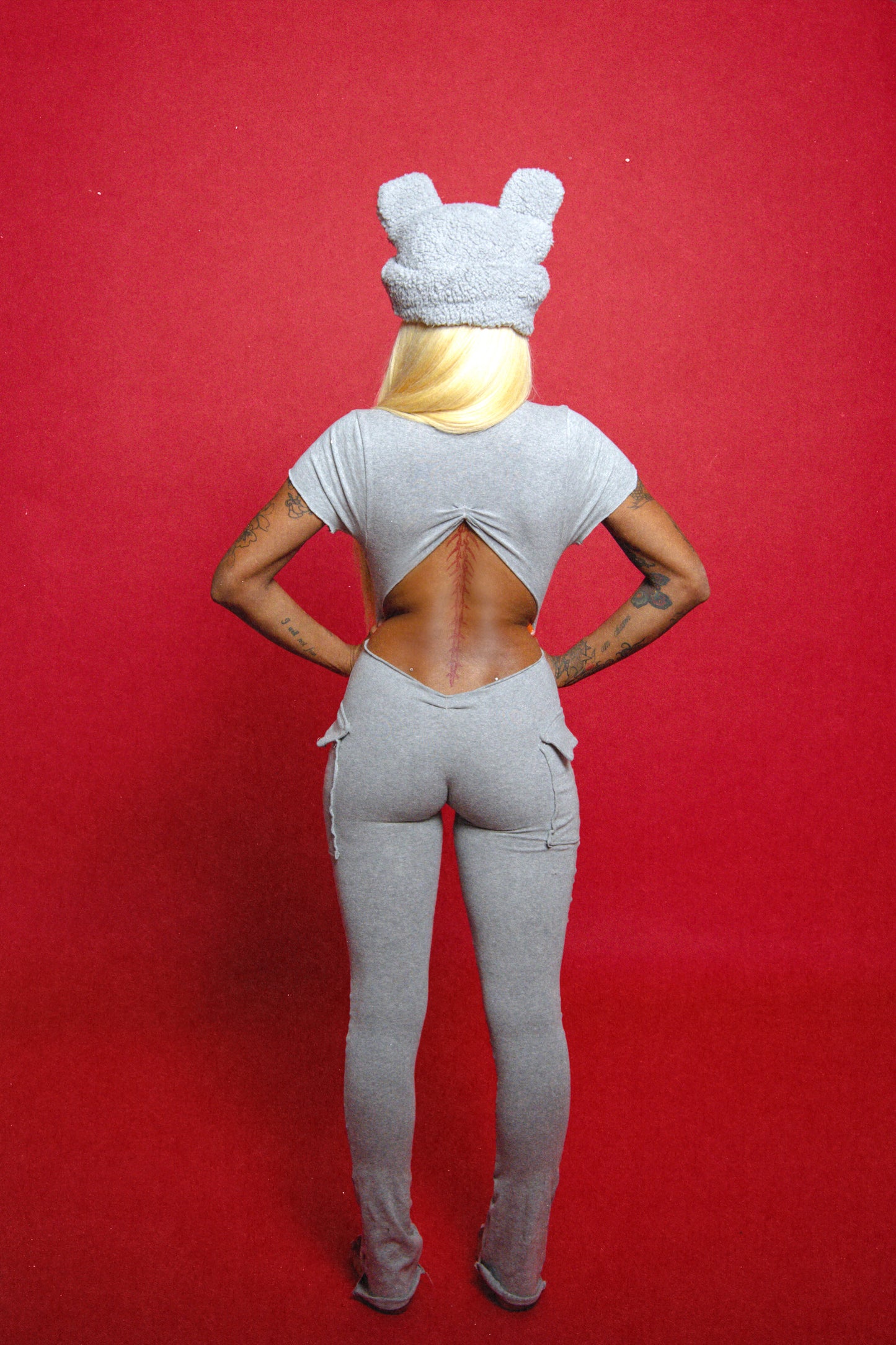 Grey Diamond back bodysuit