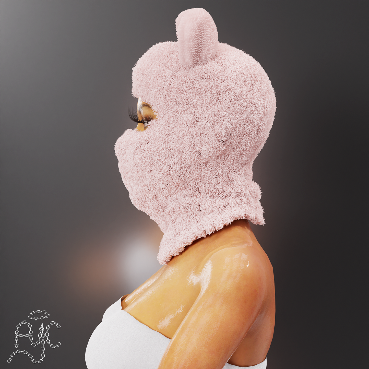 Light pink mask