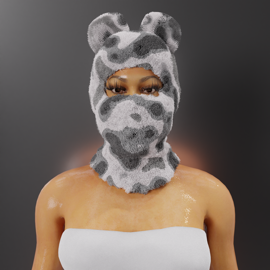 Camo plush mask